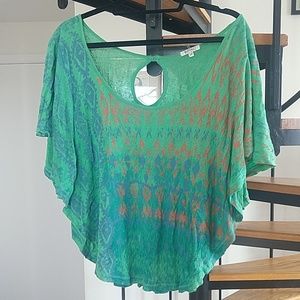 Flowy teal Buffalo David Bitton top